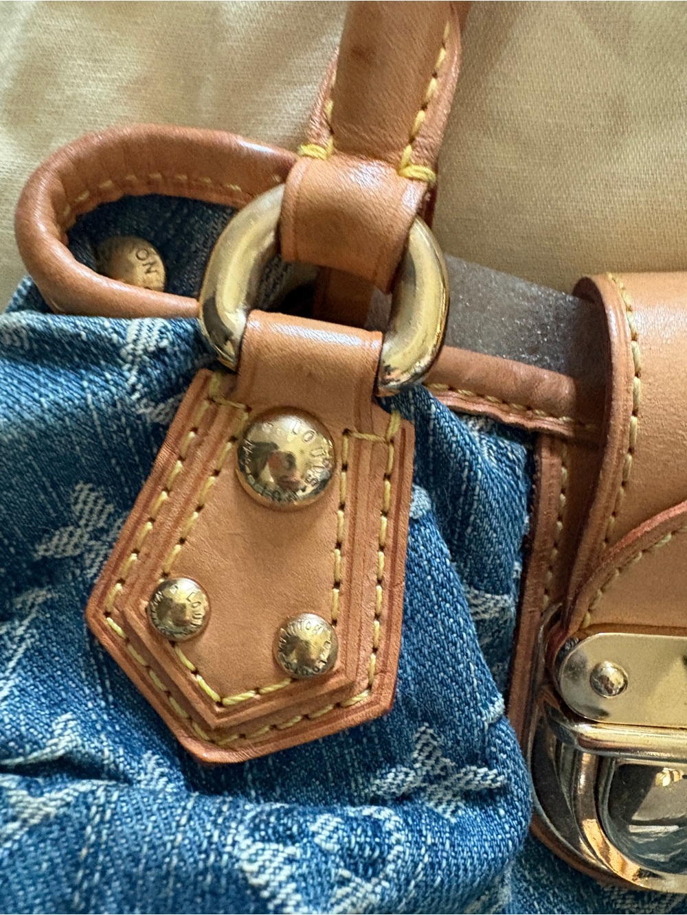 vintage Louis Vuitton Monogram Denim Pleaty bag - Picture 2 of 13